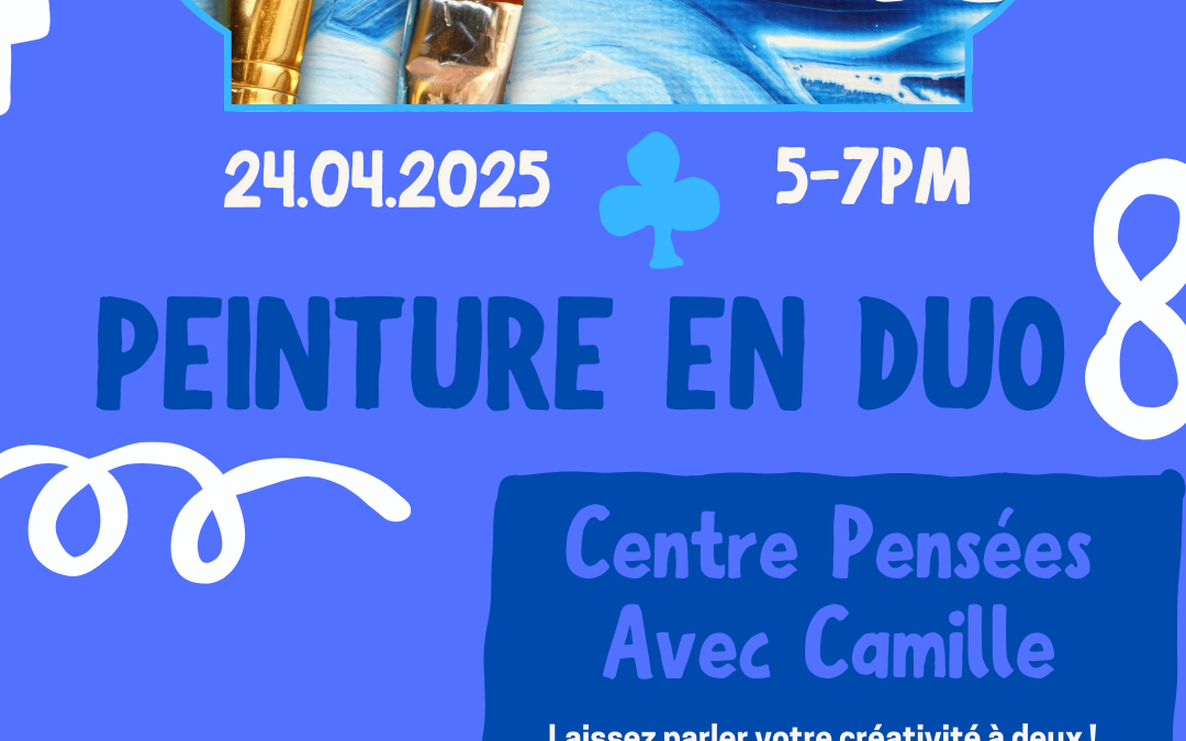 Atelier créatif de peinture en duo Le 24 avril à 17h00