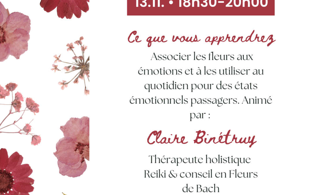 Atelier Découverte des fleurs de Bach